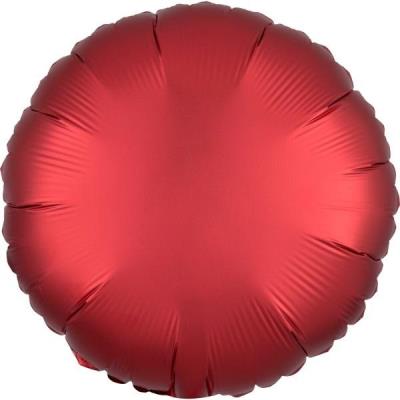 Opakowanie Balon foliowy Lustre Dark czerwony okrągły 43cm