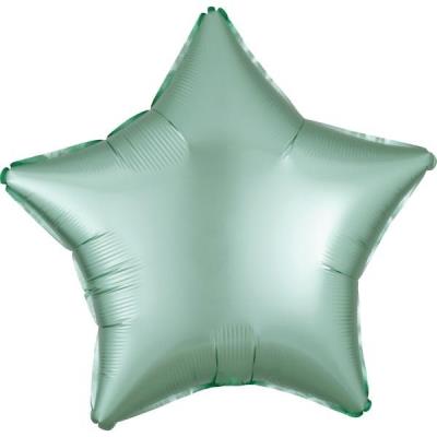 Opakowanie Balon foliowy Lustre Mint Green gwiazda 48cm