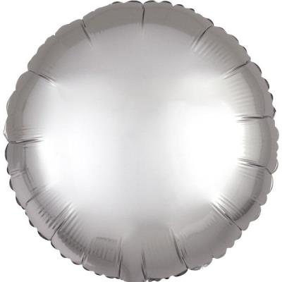 Opakowanie Balon foliowy Lustre srebrny okrągły 43cm