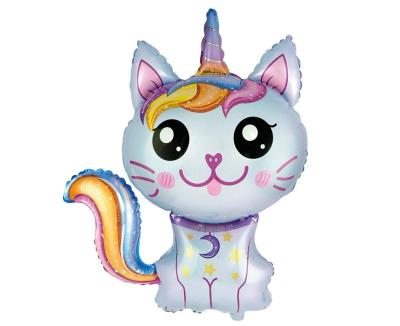 Opakowanie Balon foliowy Magiczny kot niebieski 88x73cm