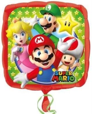 Opakowanie Balon foliowy Mario Bros standard 43cm