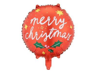 Opakowanie Balon foliowy Merry Christmas 45cm MIX