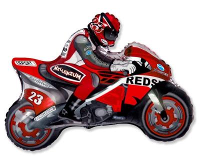 Opakowanie Balon foliowy Motor czerwony 84cm