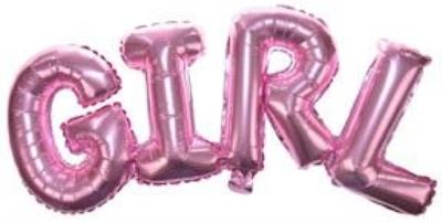 Opakowanie Balon foliowy napis Girl