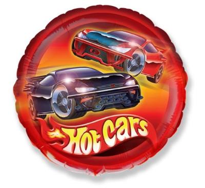 Opakowanie Balon foliowy Samochody Hot Cars okrągły FX 46cm