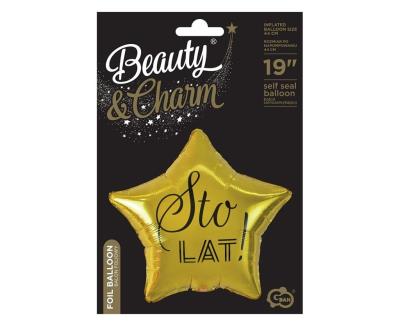 Opakowanie Balon foliowy Sto Lat gwiazda złota