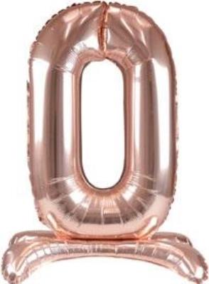 Opakowanie Balon foliowy stojący różowe złoto 0 90cm