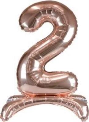Opakowanie Balon foliowy stojący różowe złoto 2 90cm
