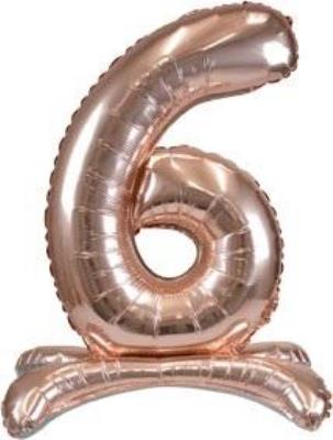 Opakowanie Balon foliowy stojący różowe złoto 6 90cm