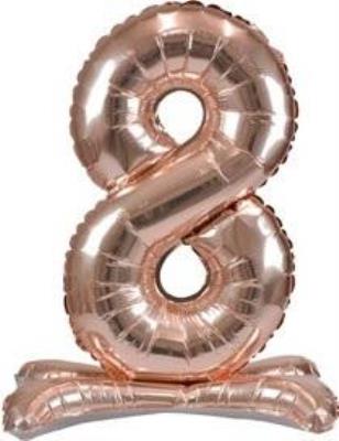 Opakowanie Balon foliowy stojący różowe złoto 8 90cm