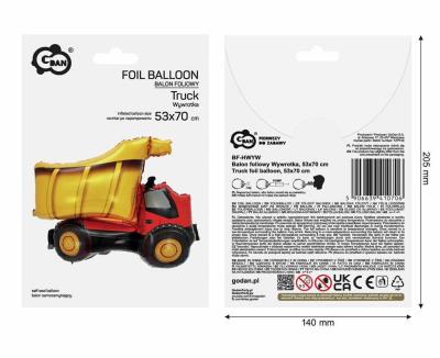 Opakowanie Balon foliowy Wywrotka 53x70cm