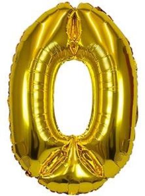 Opakowanie Balon foliowy XXL 0 złoty 61cm