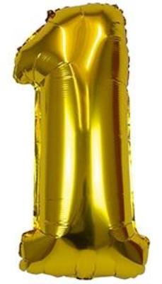 Opakowanie Balon foliowy XXL 1 złoty 61cm