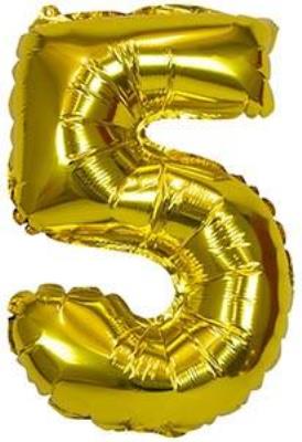 Opakowanie Balon foliowy XXL 5 złoty 61cm