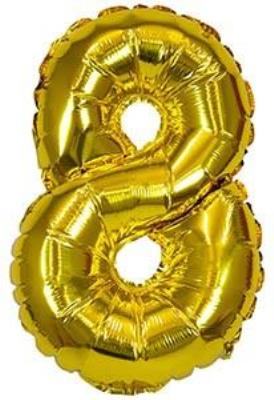 Opakowanie Balon foliowy XXL 8 złoty 61cm