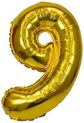 Opakowanie Balon foliowy XXL 9 złoty 61cm