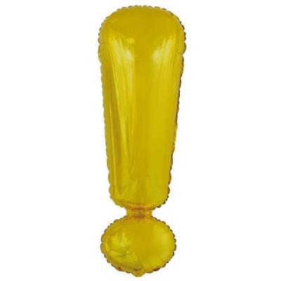 Opakowanie Balon foliowy znak ! złoty 28x86cm