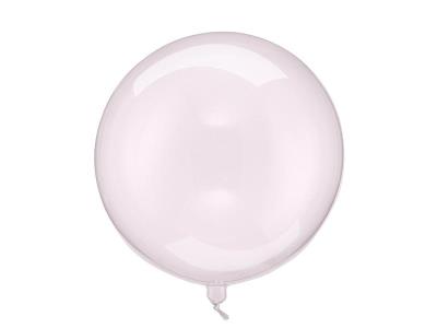 Opakowanie Balon Kula transparentny róż 40cm