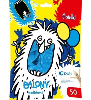 Balon Metal 12'' niebieski 50szt FIORELLO. Wydawca: Fiorello. SmakLiter.pl Opakowanie Balon Metal 12'' niebieski 50szt FIORELLO