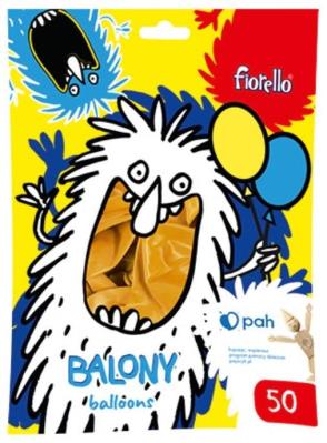 Balon Metal 12'' złoty 50szt FIORELLO. Wydawca: Fiorello. SmakLiter.pl Opakowanie Balon Metal 12'' złoty 50szt FIORELLO