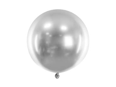 Opakowanie Balon okrągły Glossy srebrny 60cm
