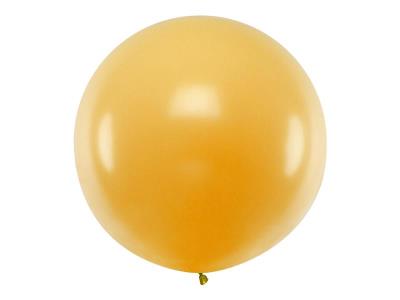 Opakowanie Balon okrągły Metallic Gold 1m