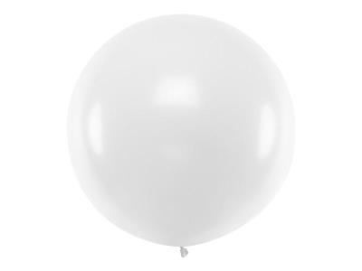 Opakowanie Balon okrągły Pastel White 1m