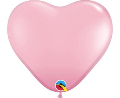 Opakowanie Balon serce pastelowy j. różowy 15cm 100szt
