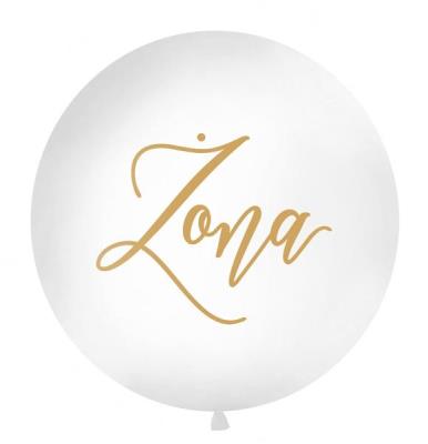 Opakowanie Balon Żona biały 1m