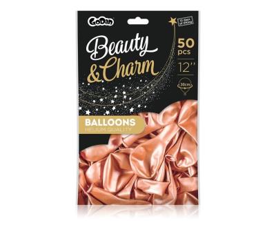 Opakowanie Balony B&C metaliczne różowo-złote 30cm 50szt