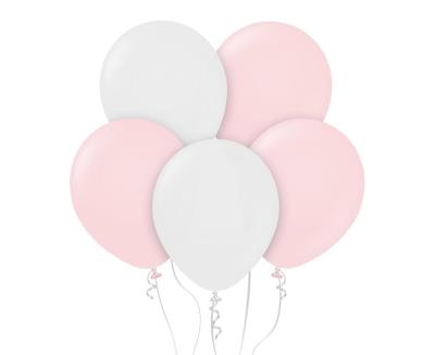 Opakowanie Balony B&C pastelowe różowe i białe 50szt