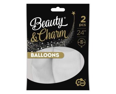 Opakowanie Balony Beauty&Charm pastelowe białe 2szt