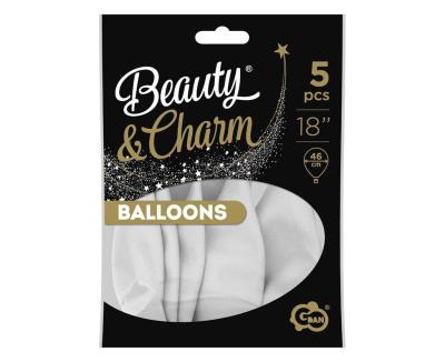 Opakowanie Balony Beauty&Charm pastelowe białe 5szt