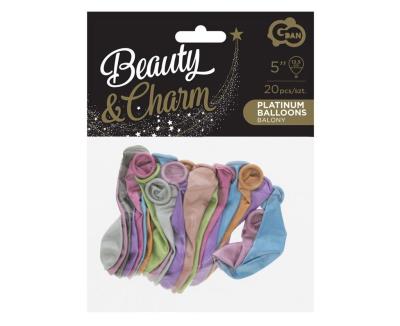 Opakowanie Balony Beauty&Charm platynowe 20szt