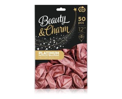 Opakowanie Balony Beauty&Charm platynowe 30cm 50szt