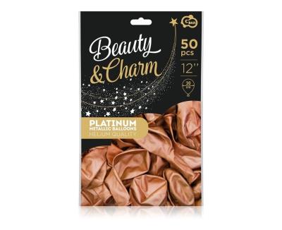 Opakowanie Balony Beauty&Charm platynowe 30cm 50szt