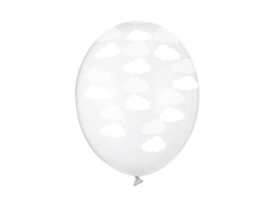 Opakowanie Balony Chmurki Crystal Clear 30cm 6szt