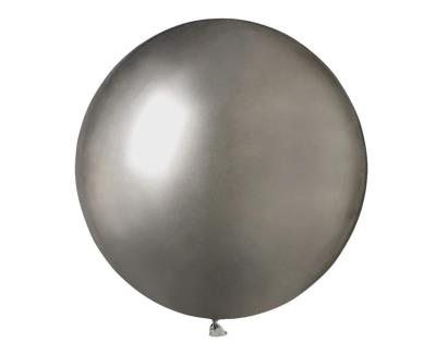 Opakowanie Balony chromowane grafitowe 48cm 25szt