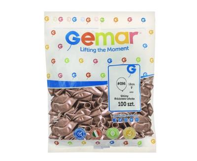 Opakowanie Balony chromowane różowo-złote 13cm 100szt