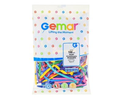 Opakowanie Balony do modelowania różnokolorowe MIX 100szt