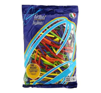Opakowanie Balony do modelowania różnokolorowe MIX 100szt