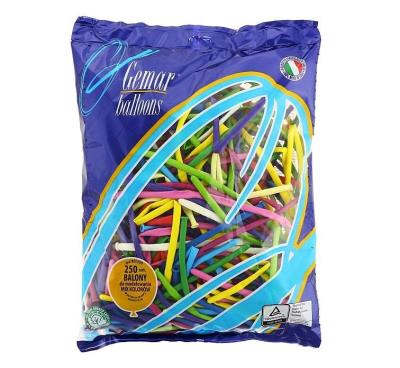 Opakowanie Balony do modelowania Różnokolorowe MIX 250szt.