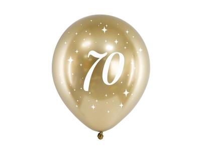 Opakowanie Balony Glossy 70-tka 30cm złote 6szt