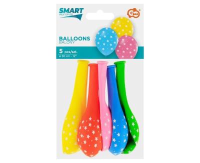 Opakowanie Balony Gwiazdki 30cm 5szt