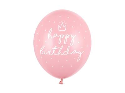 Opakowanie Balony Happy birthday Baby Pink 30cm 50szt