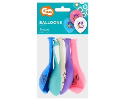 Opakowanie Balony Jednorożce 30cm 5szt