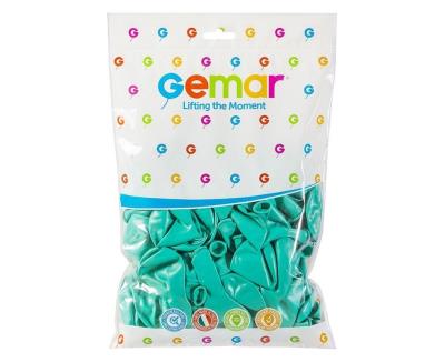 Opakowanie Balony makaroniki turkusowo-zielone 30cm 100szt