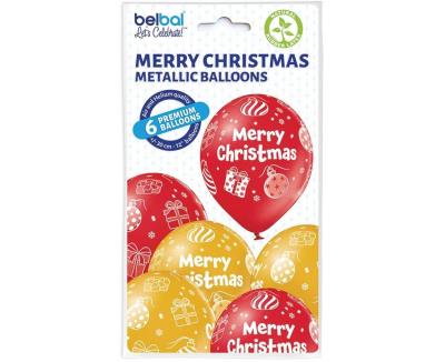Opakowanie Balony Merry Christmas 6szt