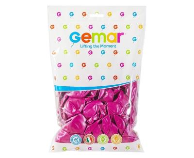 Opakowanie Balony metaliczne ciemnoróżowe 30cm 100szt