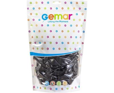 Opakowanie Balony metaliczne czarne 33cm 50szt